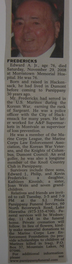 Edward A. Fredricks Obituary 